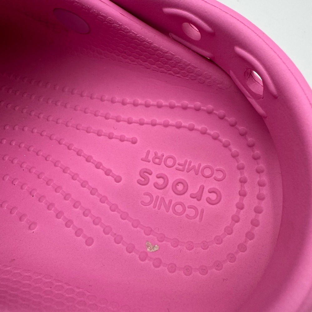 Crocs Classic Crush Clog Pink Platform Wedge Sandals 207708 Junior 5 Womens 7 - Picture 5 of 8
